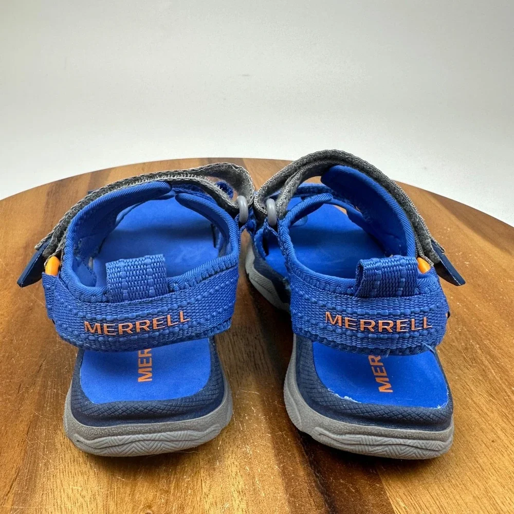 New NWOB Little Kids Merrell Hydro Rapids Hiker Blue Sandals Shoes Size 12 C